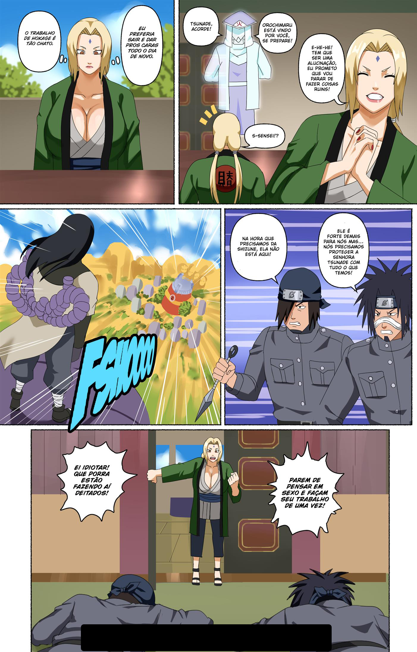 Tsunade Hentai: Tsunade E Seus Assistentes