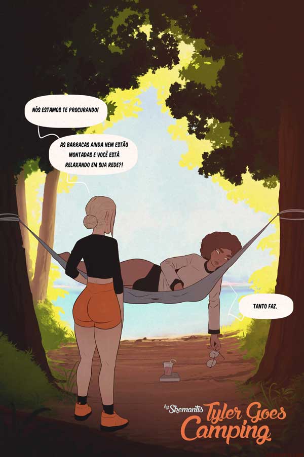 Puta vai ao acampamento